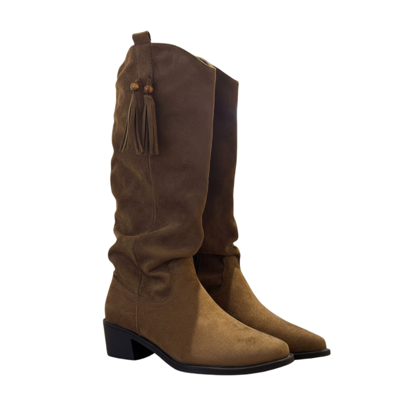 Aurora Tassel Drift Knee High Boots