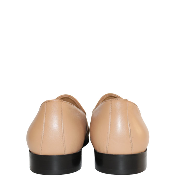 Luxury Leather Slip On Ivory Design Loafers