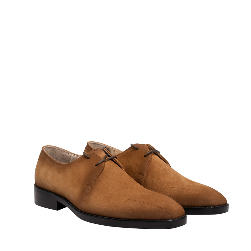 Mens Suede Leather Lace Up Derby Shoe