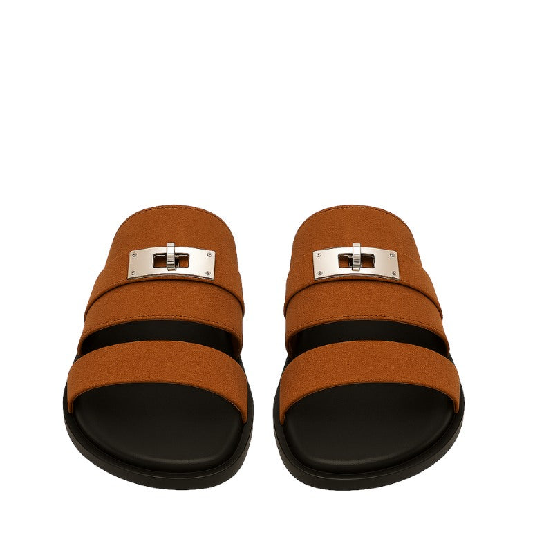 Multi-Strap Suede Comfortable Slipper