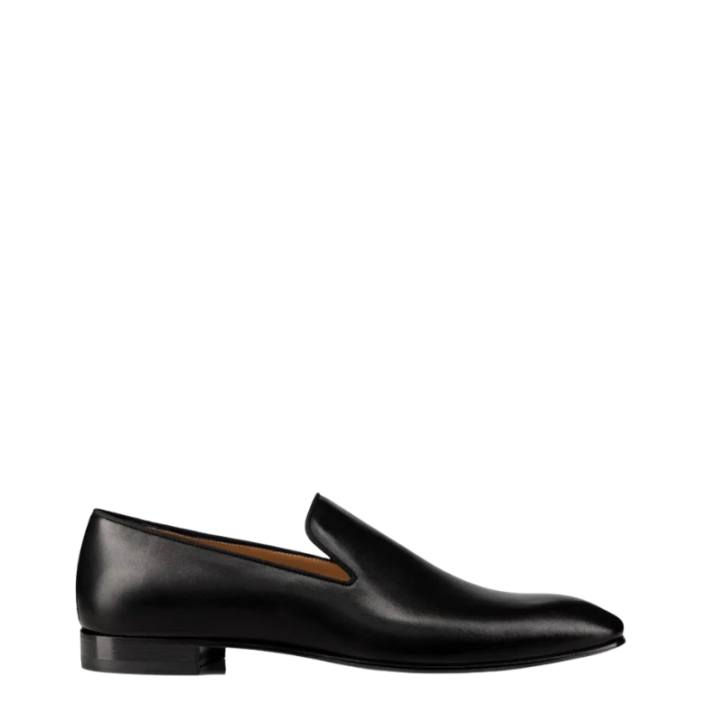 Pointed Toe Leather Slip-on Loafers