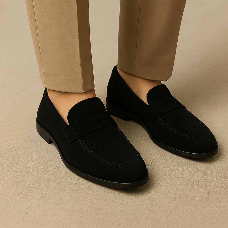 Italian Suede Penny Loafer for Men's