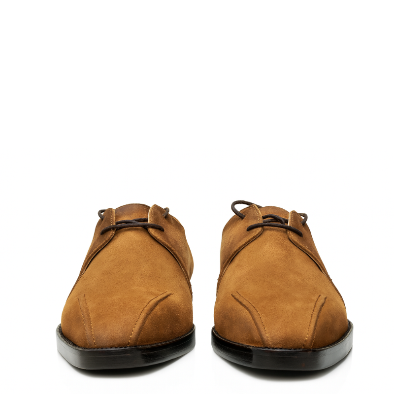 Mens Suede Leather Lace Up Derby Shoe