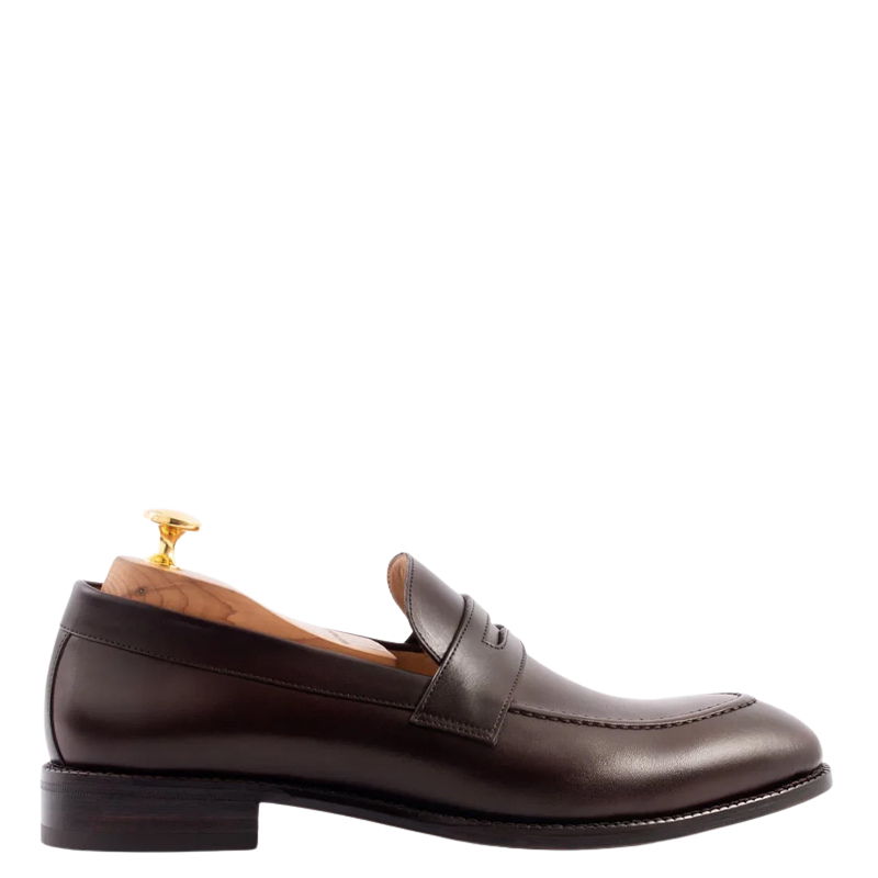 Men s Slip On Shoe with Stacked Heel