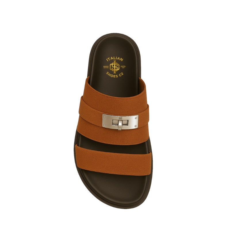 Multi-Strap Suede Comfortable Slipper