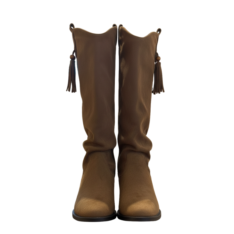 Aurora Tassel Drift Knee High Boots