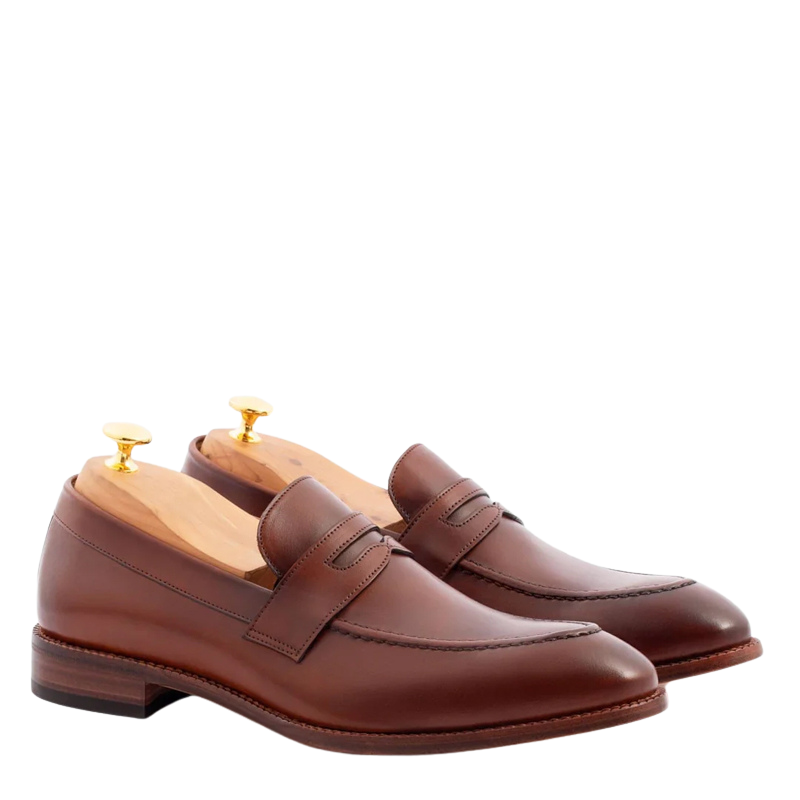 Men s Slip On Shoe with Stacked Heel