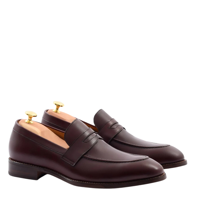 Men s Slip On Shoe with Stacked Heel