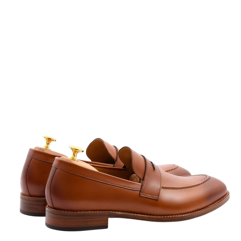 Men s Slip On Shoe with Stacked Heel