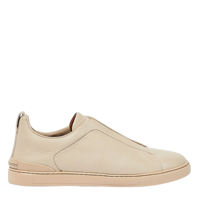 Luxury Triple Stitch Leather Sneaker for Mens