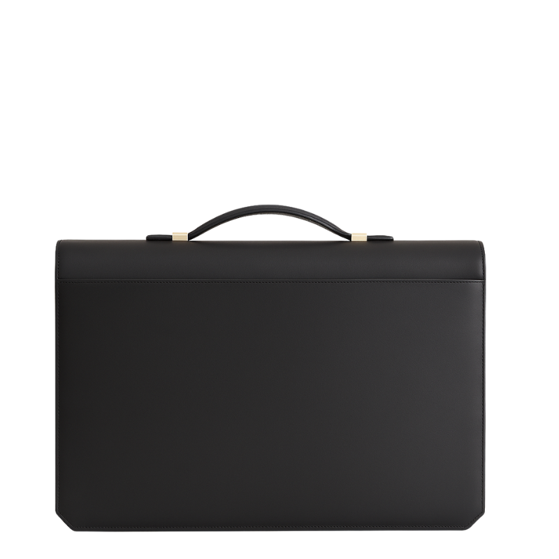 Men's Double Compartment Classy Brown  Briefcase