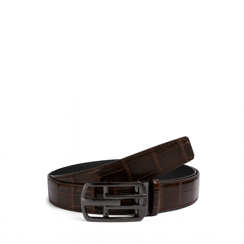 Luxury Leather Black Premium Texture Belt