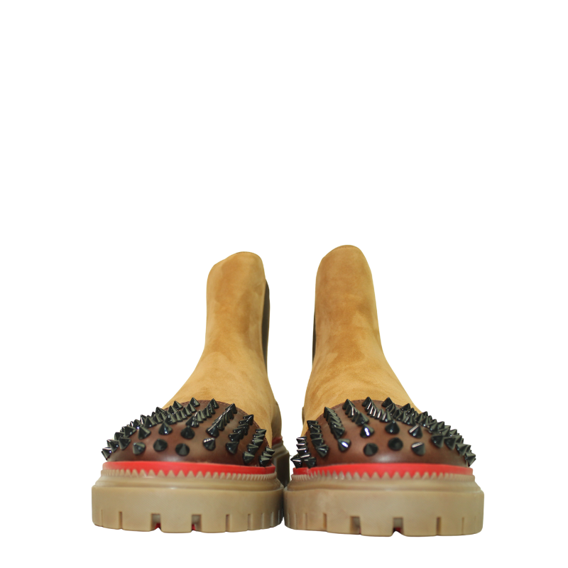 Italian Melon Spike Tan Chelsea Boot For Men