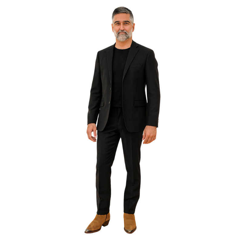 Men's Suede Leather With Side Zipper Boots