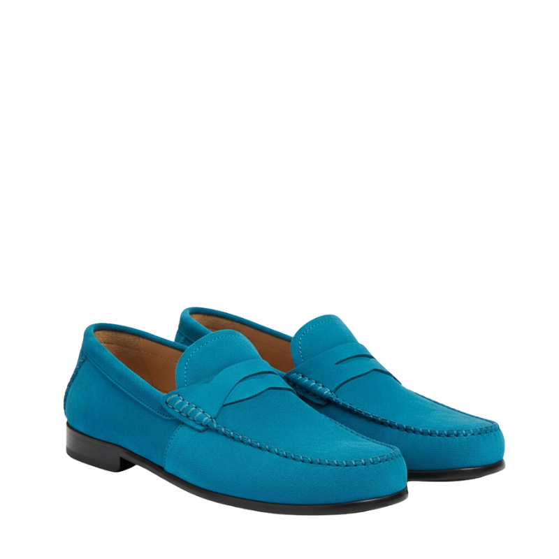 Luxury Suede Heritage Penny-strap Moc Loafers