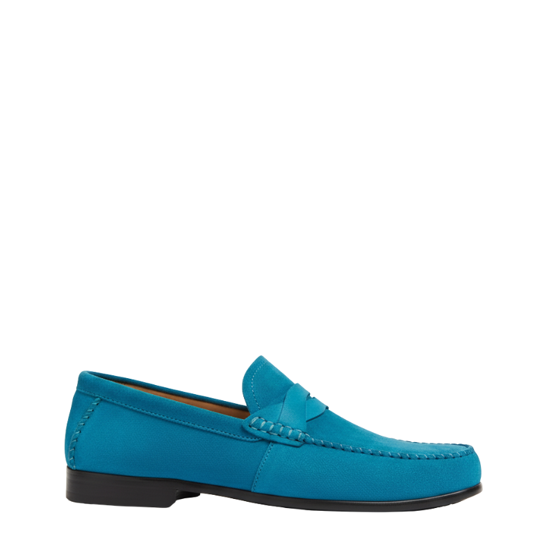 Luxury Suede Heritage Penny-strap Moc Loafers