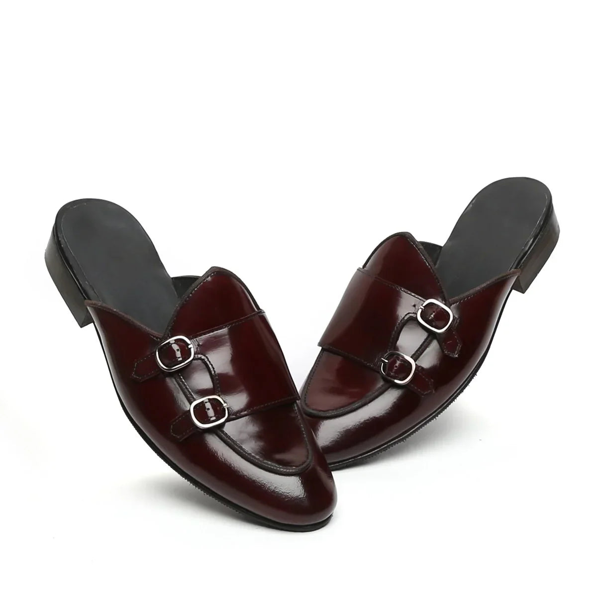 MULES WITH DOUBLE MONK STRAP