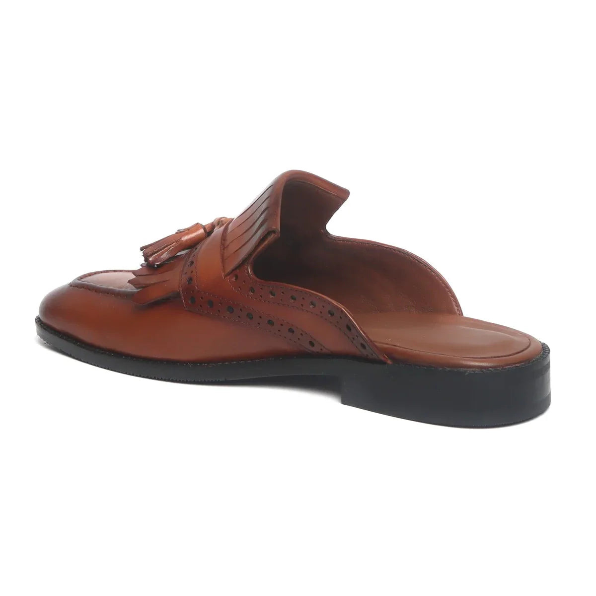 Tassel Leather Mules