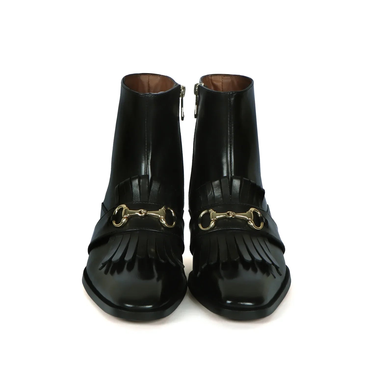 CUBAN HEEL MEN BOOTS WITH BLACK SLEEK TOE