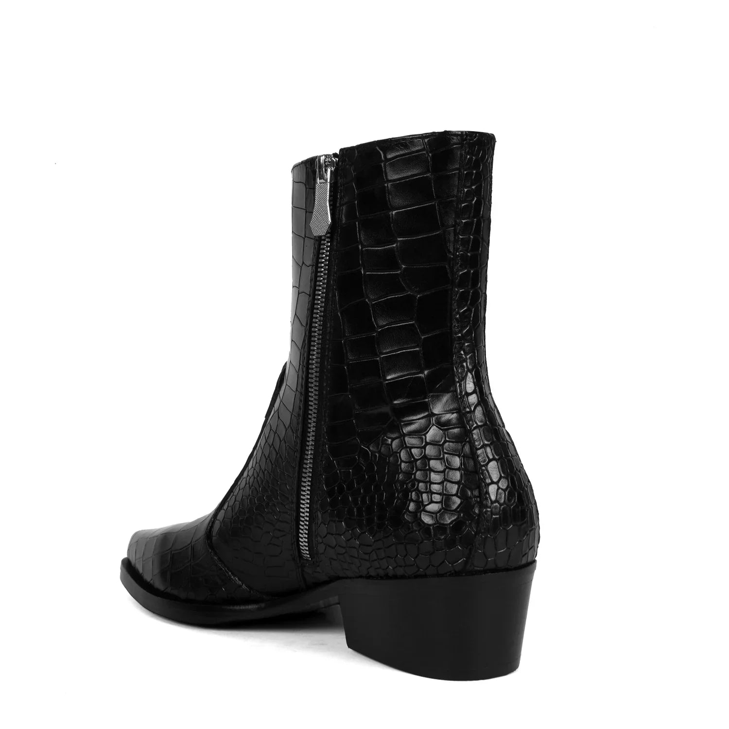 CROCO TEXTURED COW BOY  BOOT