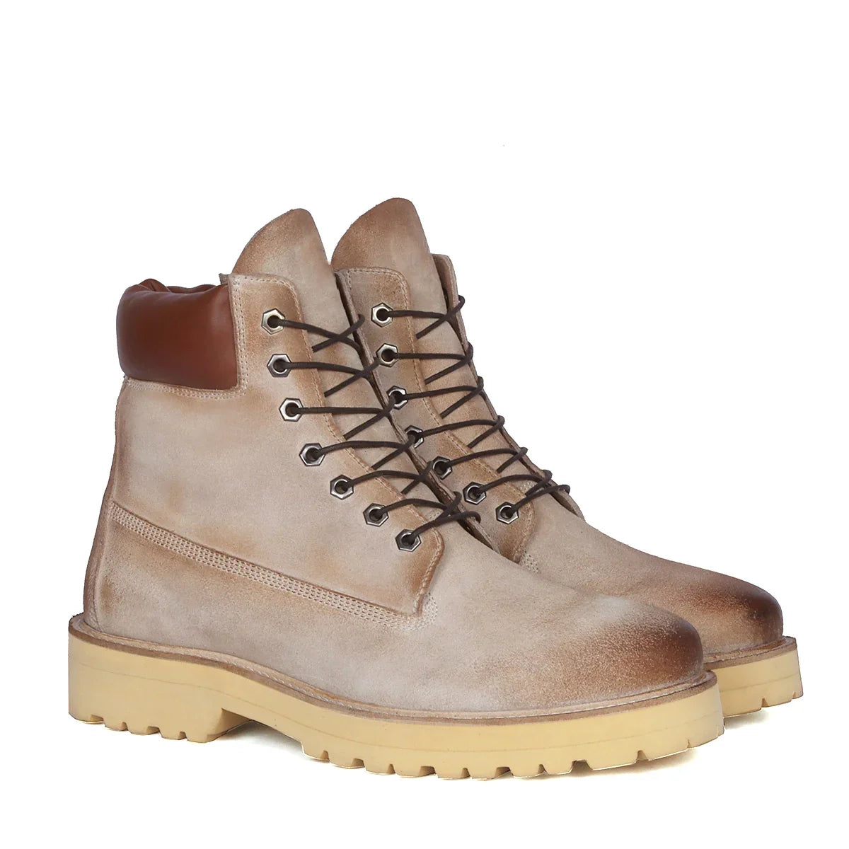 LACE-UP  BIKER BOOT