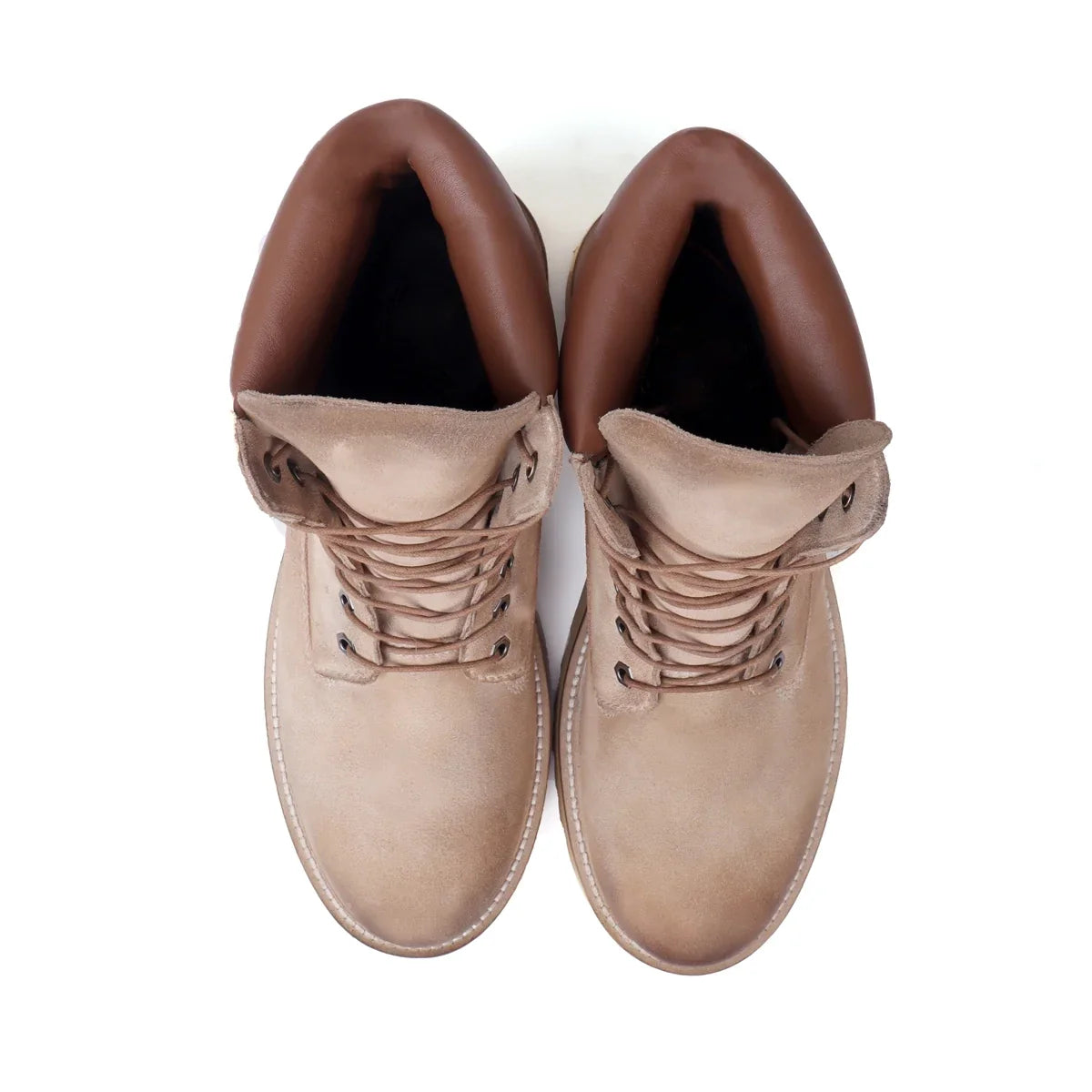LACE-UP  BIKER BOOT