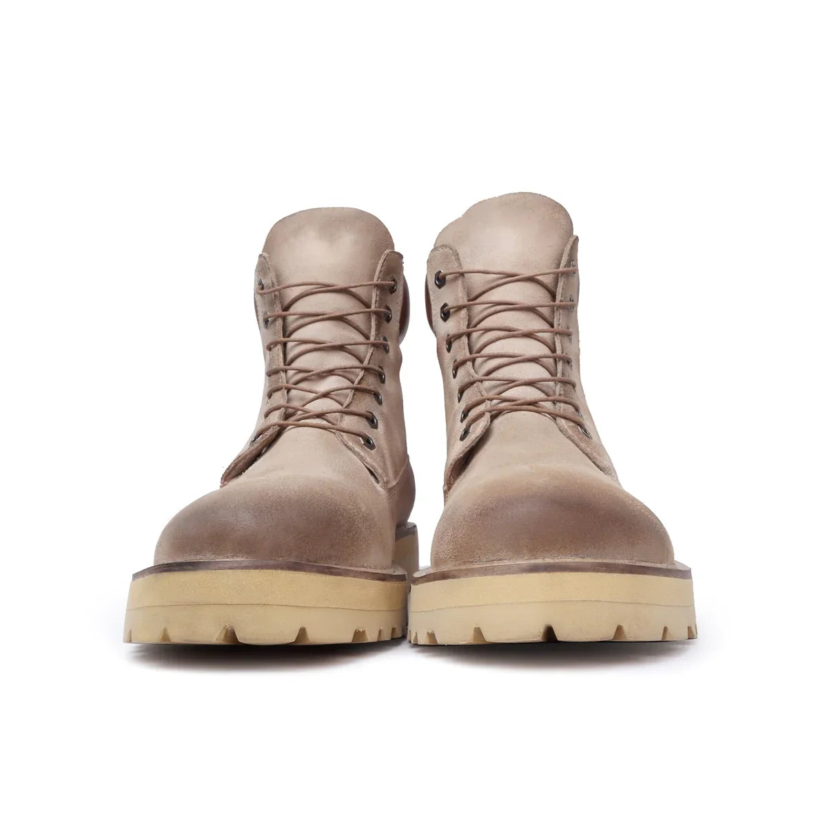 LACE-UP  BIKER BOOT