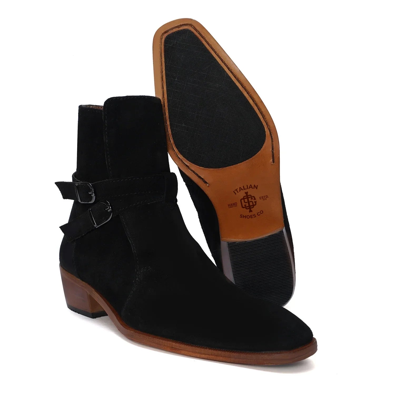 Black Suede Jodhpuri  Boots