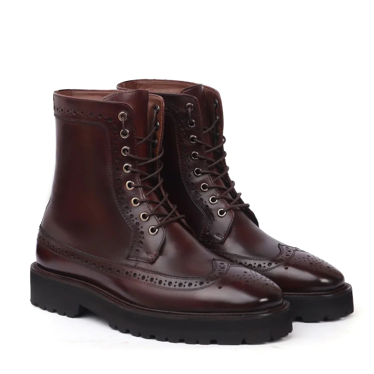 Dark Brown Biker Boots