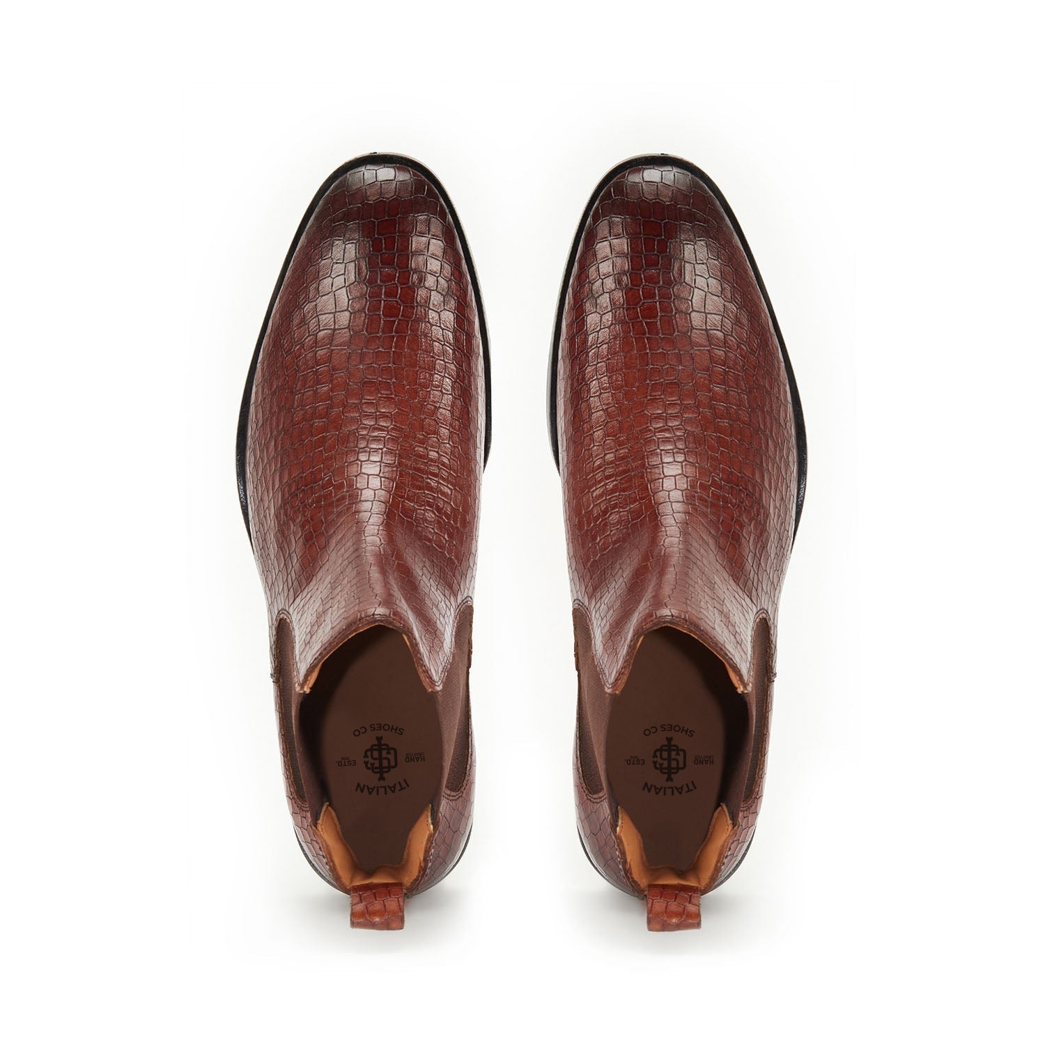 Brown Croco Boots