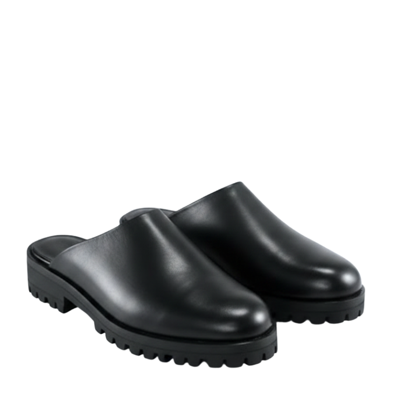 Valor Leather Rugged Slip Ons Luxe Mule