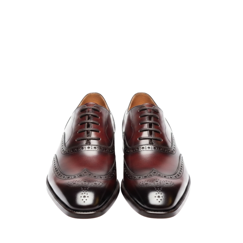 Venetian Hand Painted Wingtip Oxford Shoes