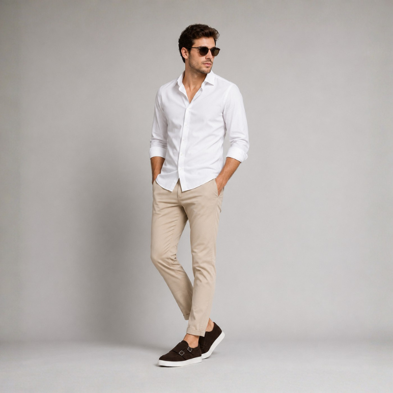 Vertex Flex Nubuck Double Monk Strap