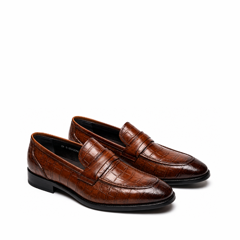 Vincent Croc Croc Penny Loafer