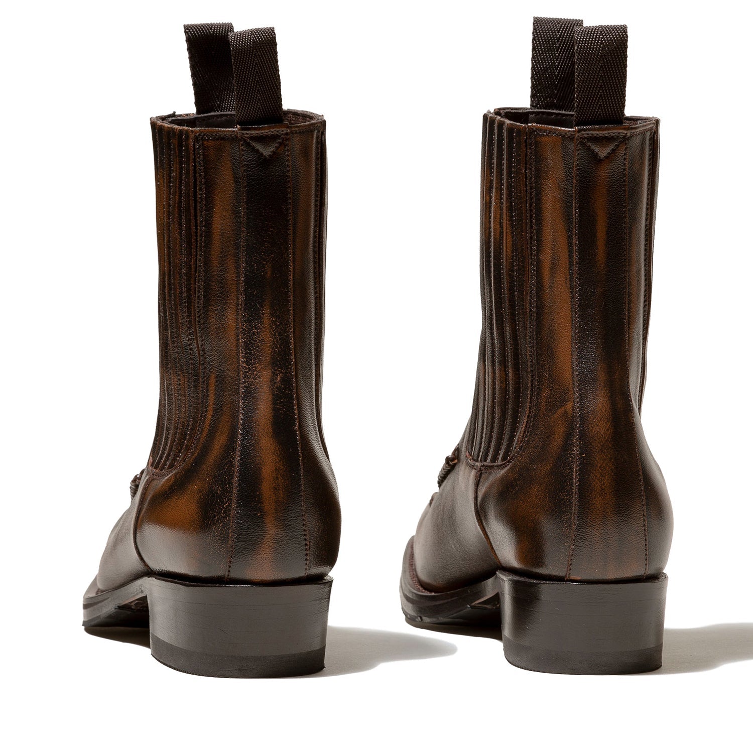 Men s Square Toe Braided Detail Chelsea Boot