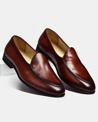 Classic Handmade Slip-On Leather Loafers