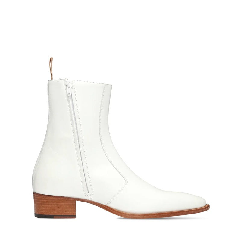 Luxury Pure Leather Stylish Side-Zipper Boots