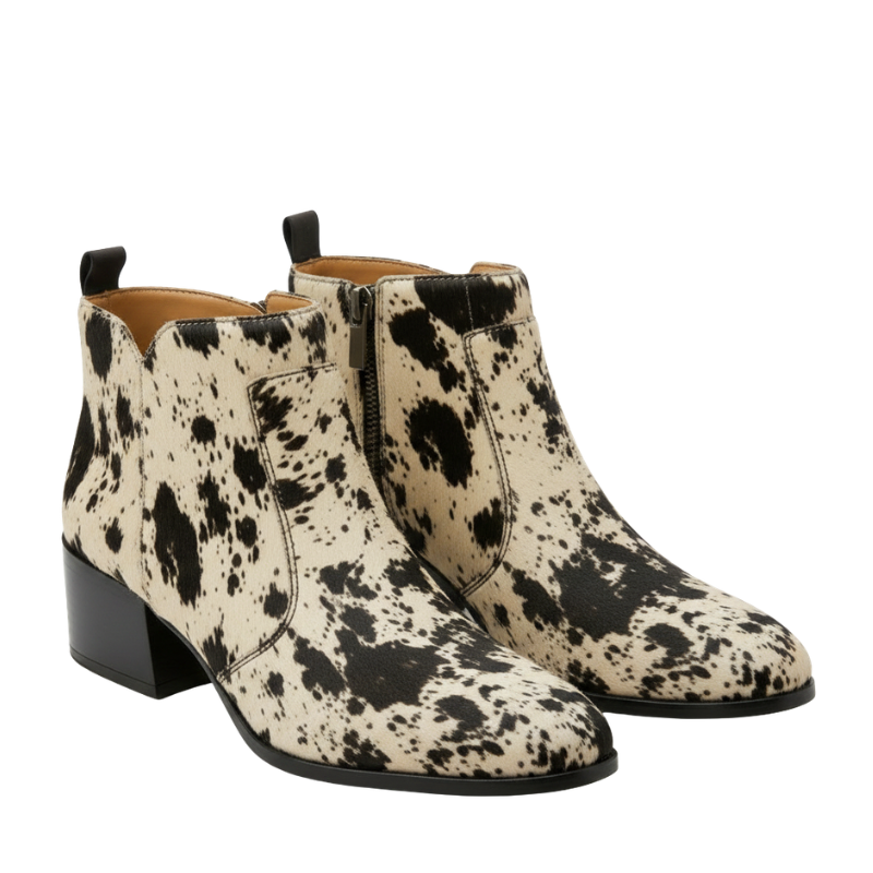 Wild Luxe Speckled Ankle Boots