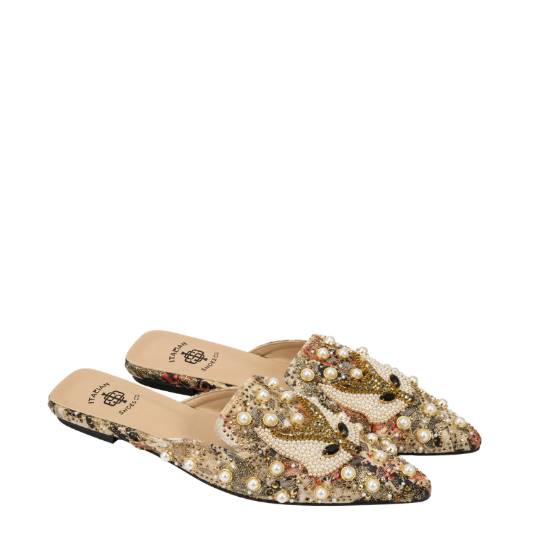 Women's Regal Pearl Embellished Mule