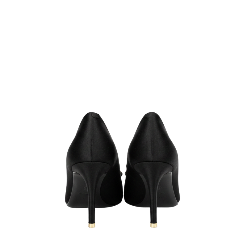 Women's Ruby Crystal Buckle Stiletto Pump Heels