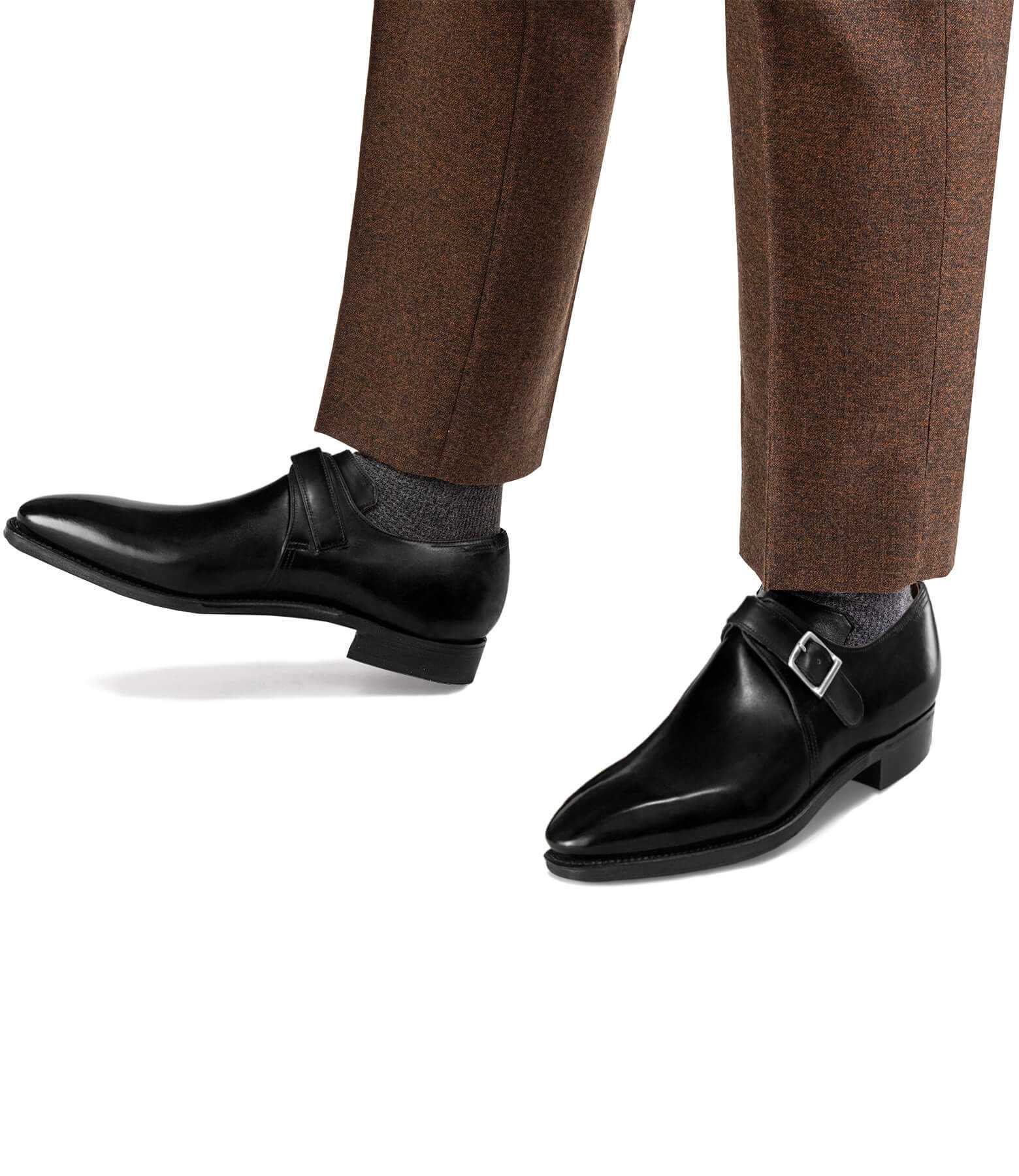 Calf Leather Buckle Shoes