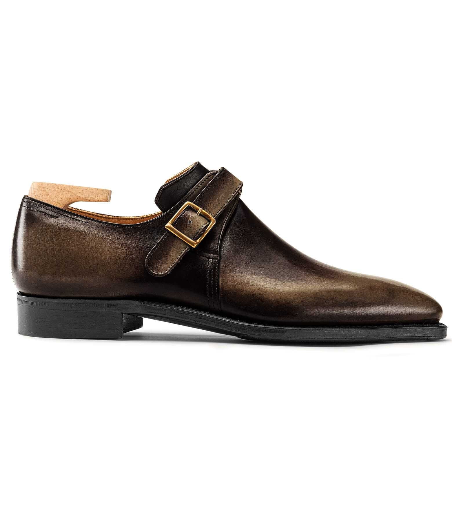Buckle Calf Leather Old Shoes