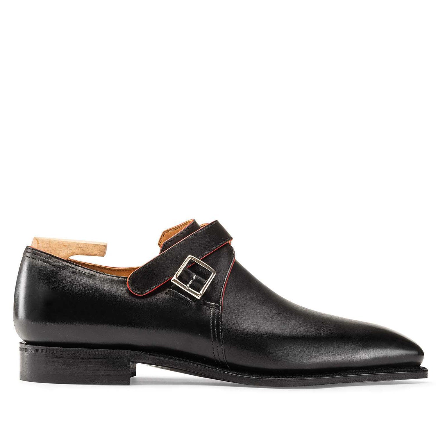 Lining Calf Leather Shoe With Buckle