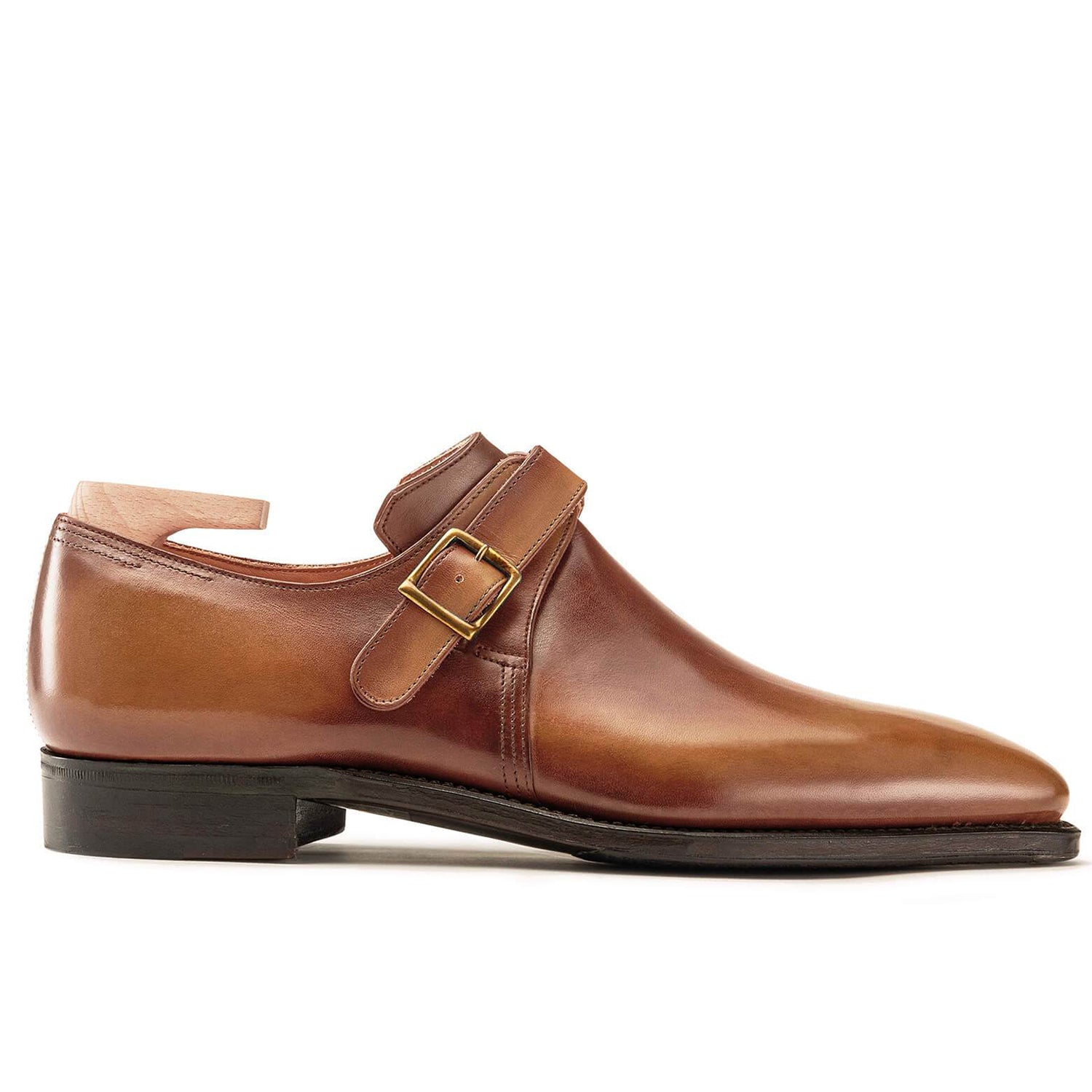 BUCKLE CALF LEATHER OLD WOOD