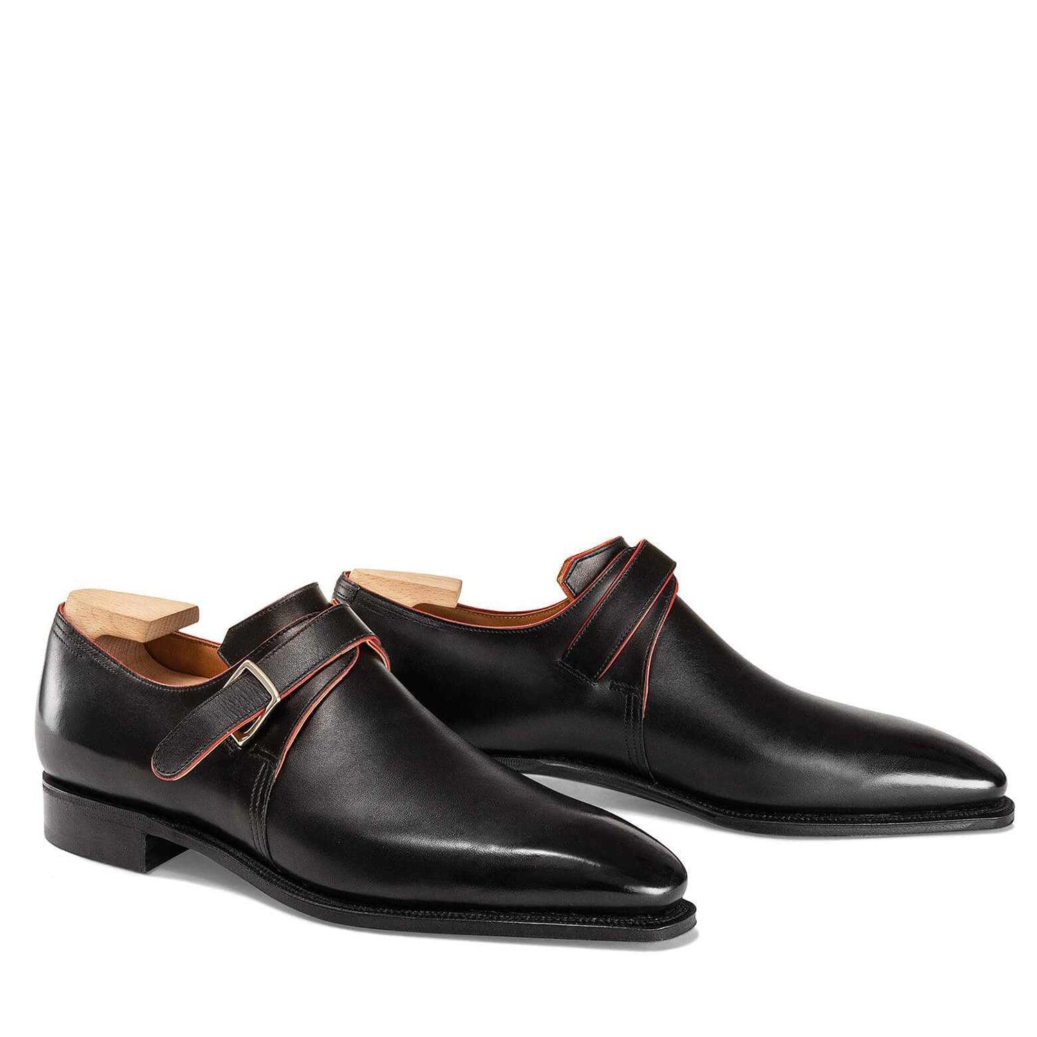 Lining Calf Leather Shoe With Buckle