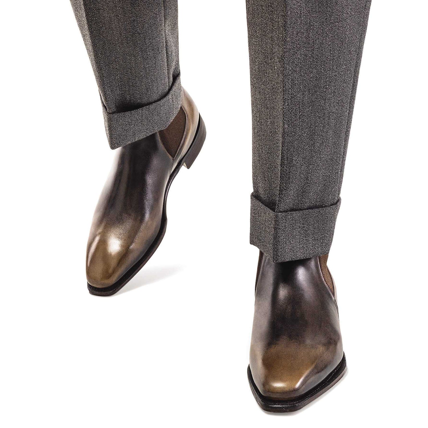 Old Calf Leather Boots