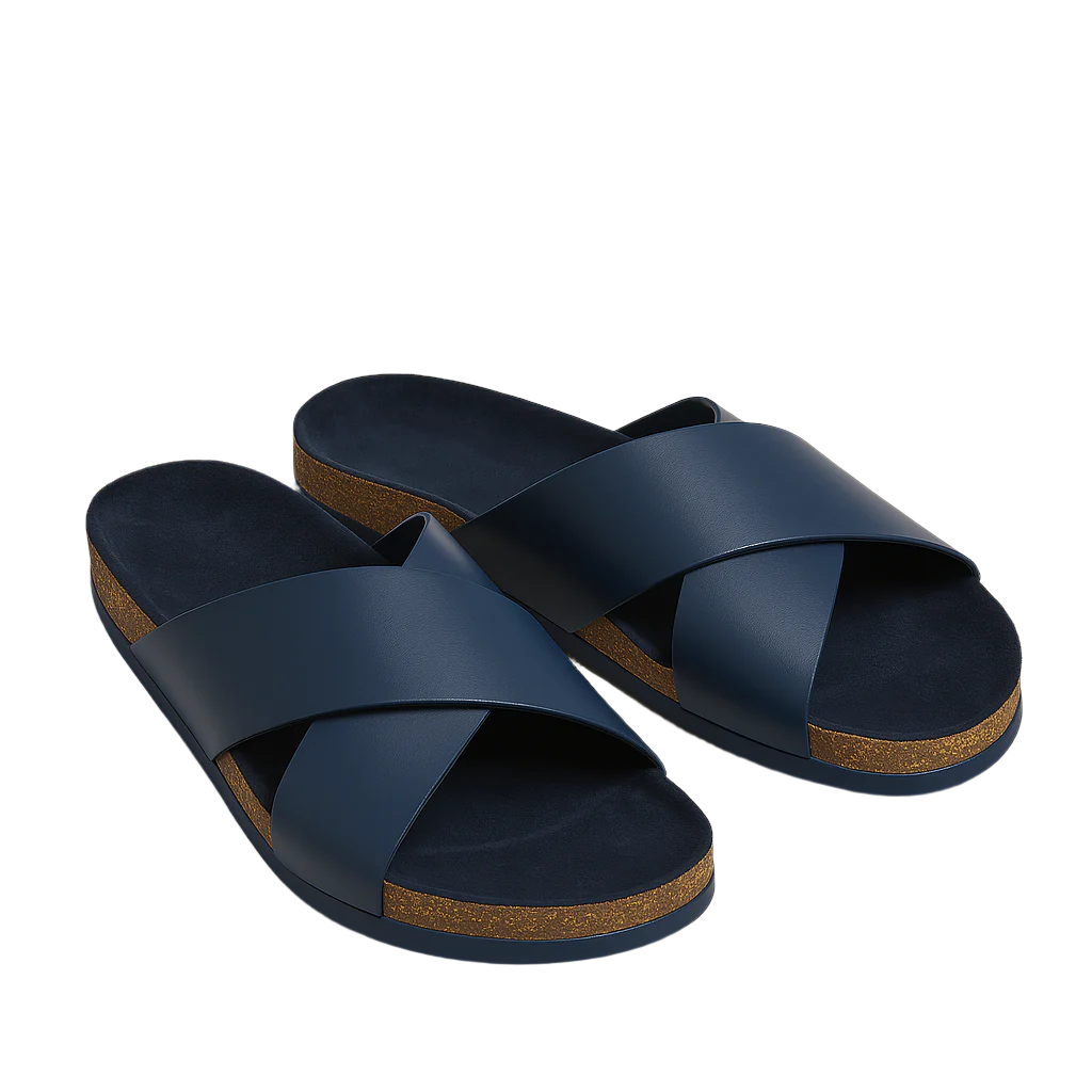 Pure Elegance Burgundy Leather Slipper