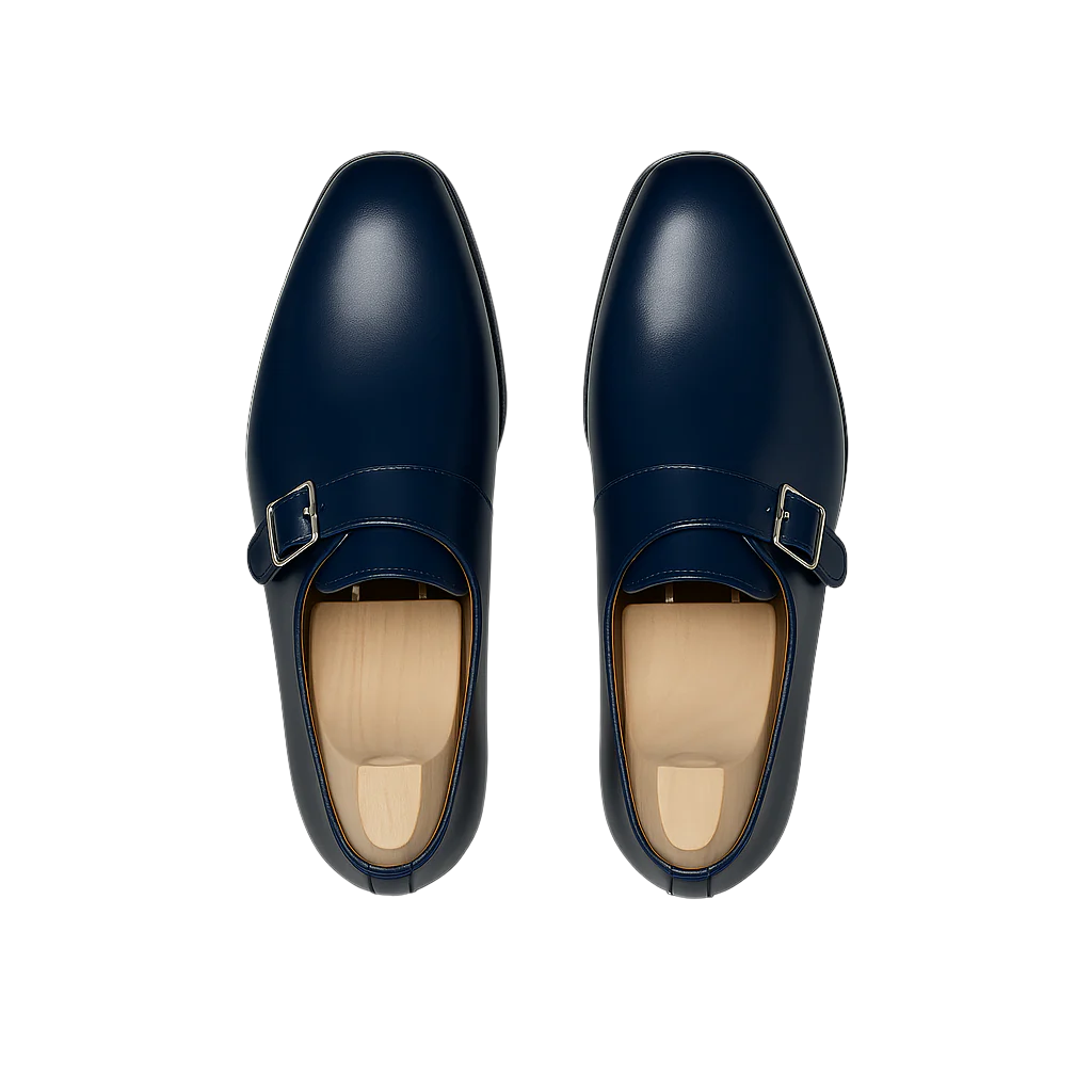 Classic Brown Monk Strap Leather Shoe