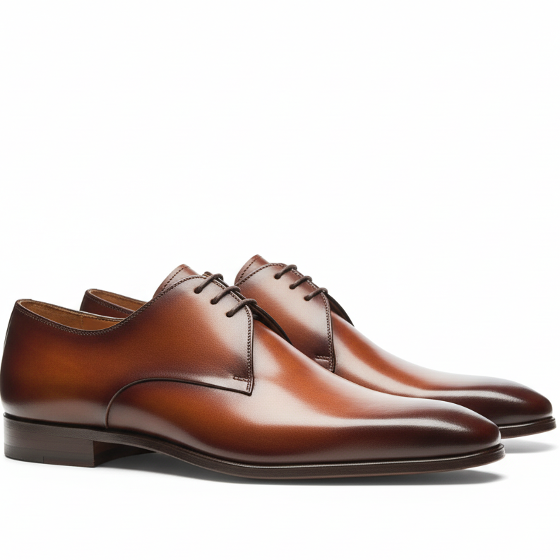 Jacoby Brown  Plain Toe Derby Shoes