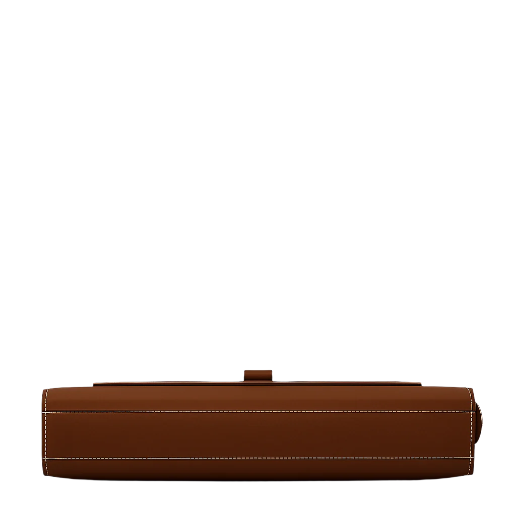 Stylish Italian Brown Leather Briefcase Bag